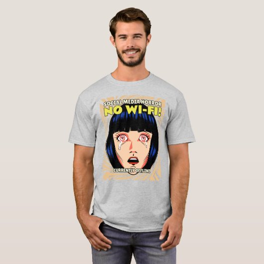 T - Shirt für Social Media-Horror (Vorne ganz)