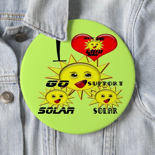 T - Shirt für Solarprodukte und Power Button (Beispiel)