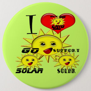 T - Shirt für Solarprodukte und Power Button