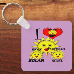 T - Shirt für Solarprodukte und Power Schlüsselanhänger