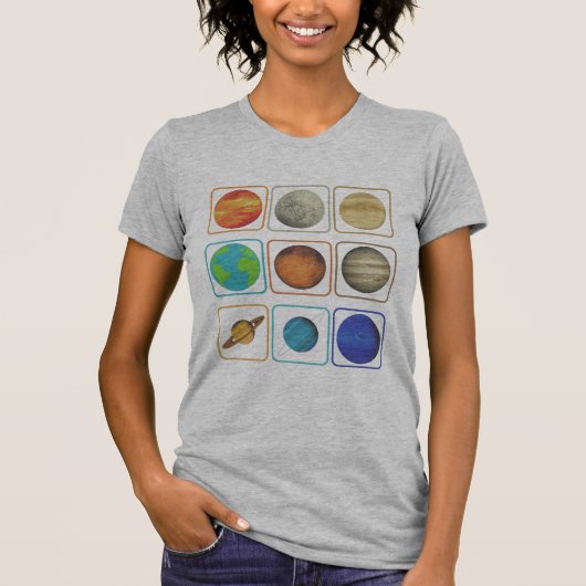 T - Shirt für Sonnensysteme (Vorderseite)