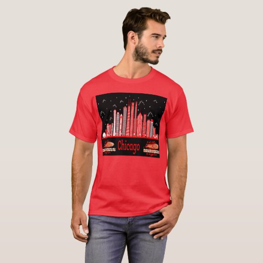 T - Shirt für Stadtplanung in Chicago (Vorne ganz)