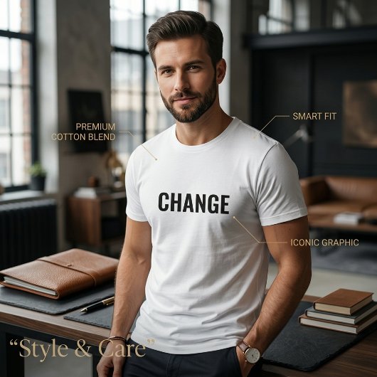 T-Shirt für Texterklärungen ändern für Männer benu