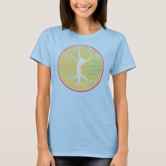 T - Shirt für tiefe Körperpilates (Vorderseite)
