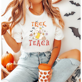 T - Shirt für Trick- oder Teach-Halloween-Lehrer