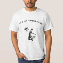 T-Shirt für Viertquartierspieler-Basketball gemach
