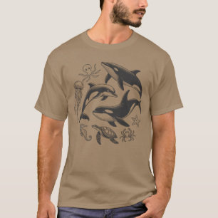 T - Shirt für Vintage Ozeane   Retro 90er Jahre Se