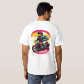 T - Shirt für Vintage Retro-Motorraddesigns - (Schwarz voll)