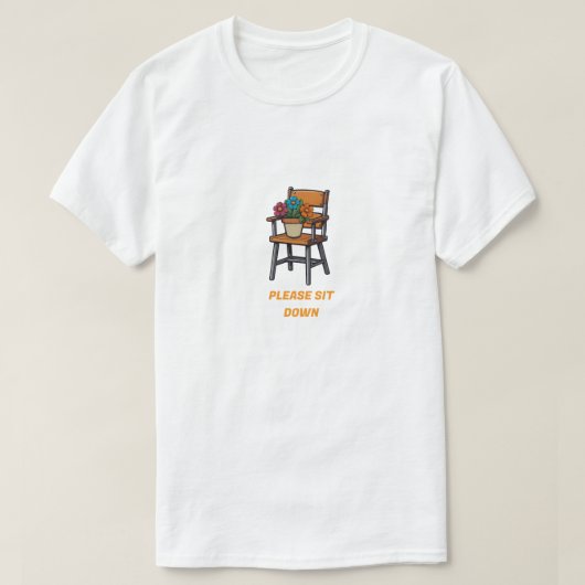 T - Shirt für Vorsitz und Blume (Design vorne)