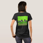 T - Shirt für weibliche Enten (Schwarz voll)