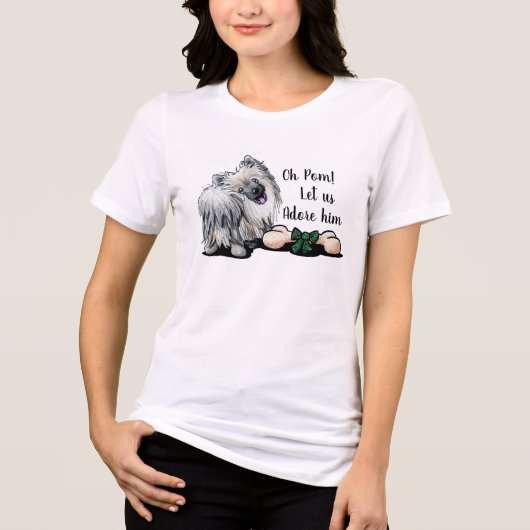 T - Shirt für Weihnachten Spitz (Vorderseite)