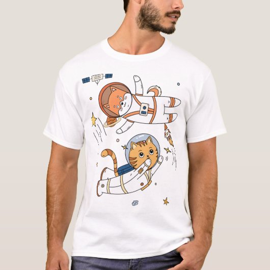 T - Shirt für Weltraumtiere (Vorderseite)