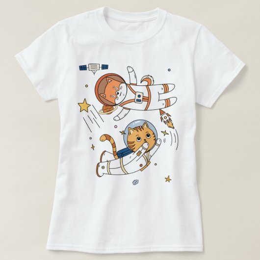 T - Shirt für Weltraumtiere (Design vorne)