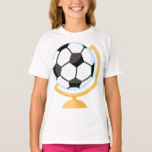 T - Shirt Fußball-Ball Globe Girls (Vorderseite)