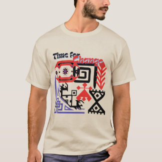 T - Shirt gemustert beige