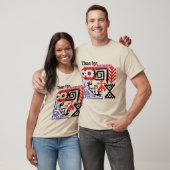 T - Shirt gemustert beige (Unisex)