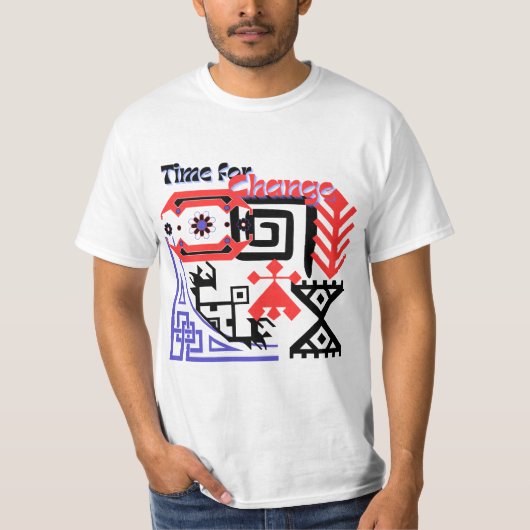T - Shirt gemustert weiß (Vorderseite)
