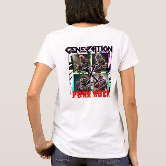 T - SHIRT-GENERATION X PUNKROCK T-Shirt (Rückseite)