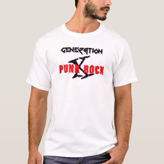 T - SHIRT-GENERATION X PUNKROCK T-Shirt (Vorderseite)