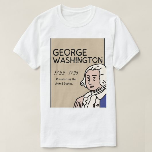 T-Shirt George Washington  (Design vorne)