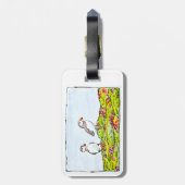 T-Shirt Gepäckanhänger (Rückseite vertikal)