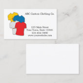 T - Shirt-Geschäft Visitenkarte (Vorne/Hinten)