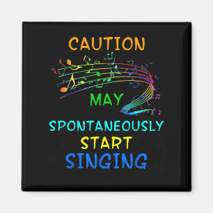 T-Shirt-Geschenk für Sänger und Musikliebhaber - V Magnet