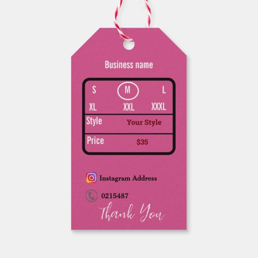 T SHIRT GESCHENKANHÄNGER (Rückseite)