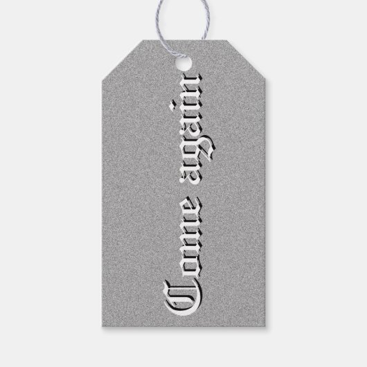 T-Shirt Geschenkanhänger (Vorderseite)