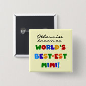 T - Shirt-Geschenke des Gut-est der Welt helle Button (Vorne & Hinten)