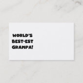 T - Shirt-Geschenke des Gut-est Grampa der Visitenkarte (Rückseite)