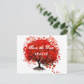 T - Shirt, Geschenke, Sticker und Gefallen von Red Ankündigungspostkarte (Stehend Vorderseite)