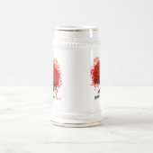 T - Shirt, Geschenke, Sticker und Gefallen von Red Bierglas (Mittel)