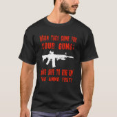T - SHIRT-GEWEHR-KONTROLLE AR-15 T-Shirt (Vorderseite)