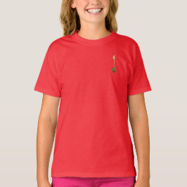 T - Shirt GIRL'S TRI BLEND ROSE DESIGN