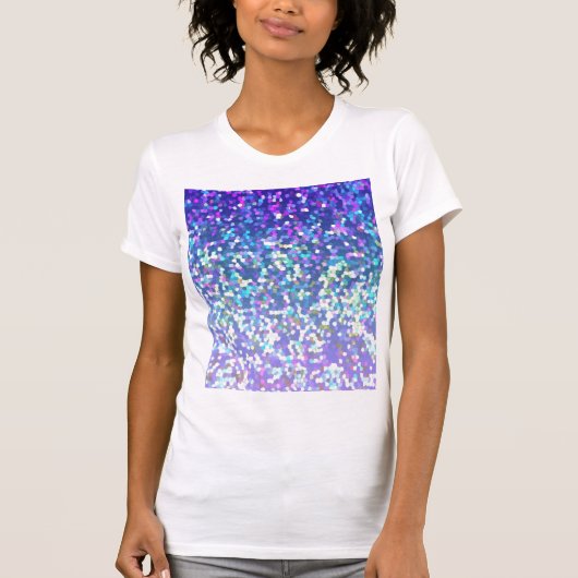 T - Shirt-Glitzer-Grafik-Hintergrund T-Shirt (Vorderseite)