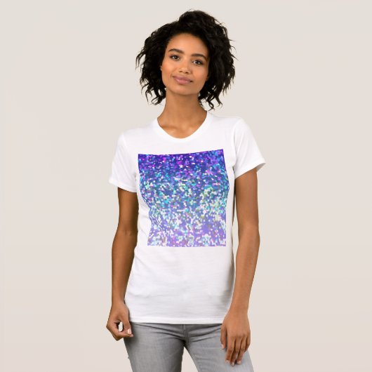 T - Shirt-Glitzer-Grafik-Hintergrund T-Shirt (Vorne ganz)