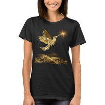 T - Shirt Gold Hummingbird