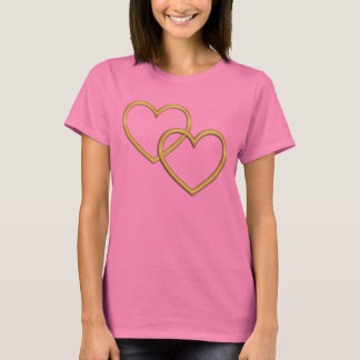 T - Shirt - Goldene Herzen