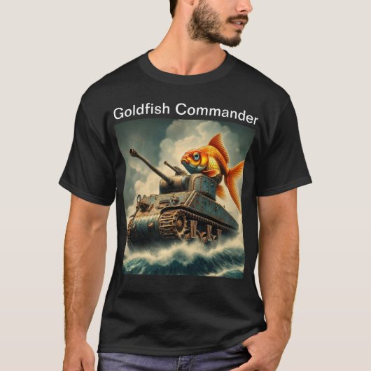 T - Shirt "Goldfish Commander" (Vorderseite)