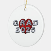 T-SHIRT Grad 2025 Keramik Ornament (Links)