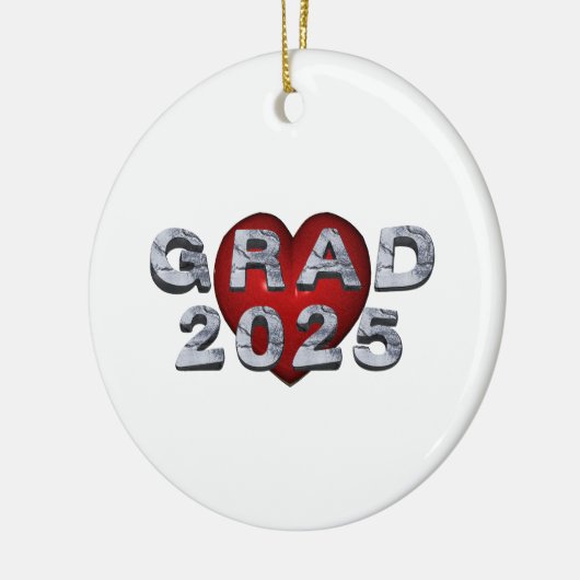 T-SHIRT Grad 2025 Keramik Ornament (Links)