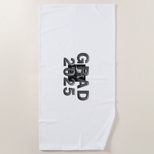 T-SHIRT Grad 2025 Strandtuch (Vorderseite)