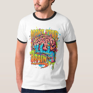 T - Shirt Graffiti-Stil inspirierend Abschlag