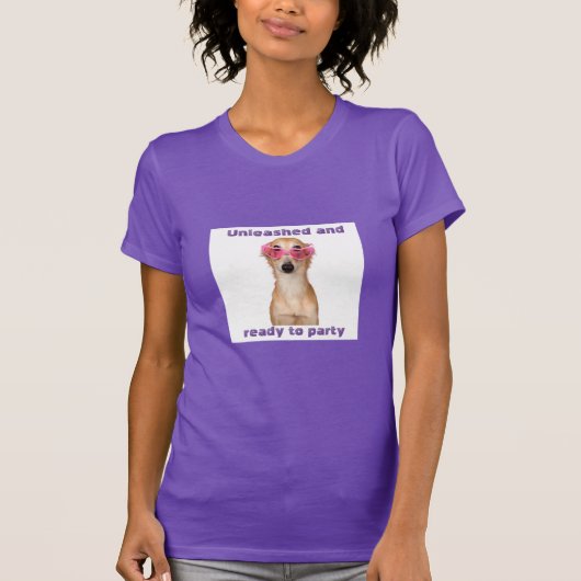 T - Shirt-Grafik-Dog-Druck - Entleert und fertig T-Shirt (Vorderseite)