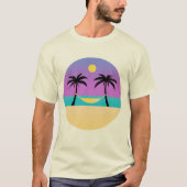 T Shirt grafische Logo-Abbildung Hawaiian Sunset (Vorderseite)