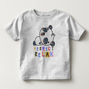T - Shirt, grau und farbig geschrieben Kleinkind T-shirt
