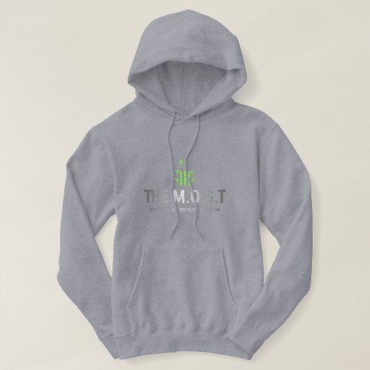 T-Shirt (Grau Vivid) Hoodie (Design vorne)