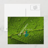 T-SHIRT Green Party Postkarte (Vorne/Hinten)