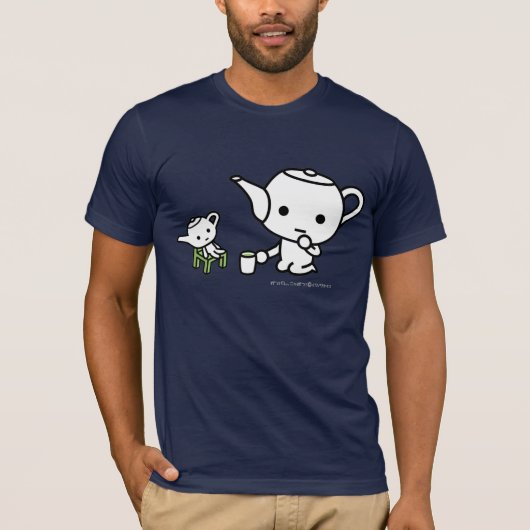 T - Shirt - GreenTea mit einem angefüllten (Vorderseite)
